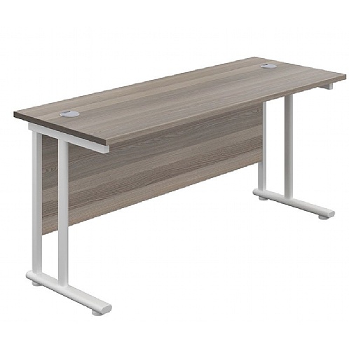 Rectangular Cantilever Office Desk 600mm Deep - Office Desks