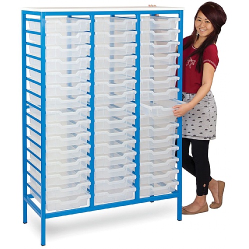 45 Tray Metal Storage Unit, Static - School Furniture