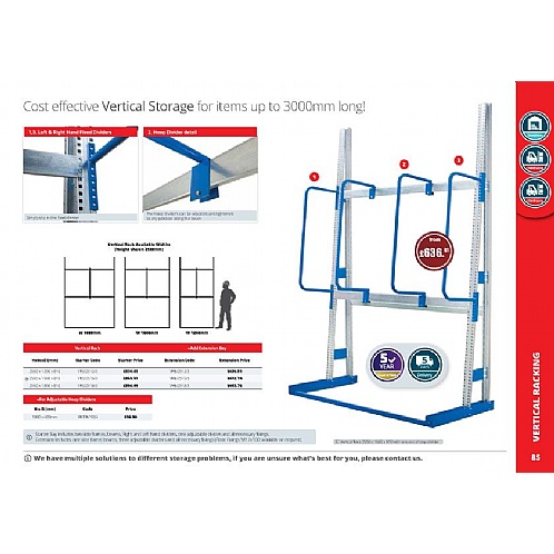 Vertical Materials Storage Rack, 5-Days Delivery from our Vertical ...