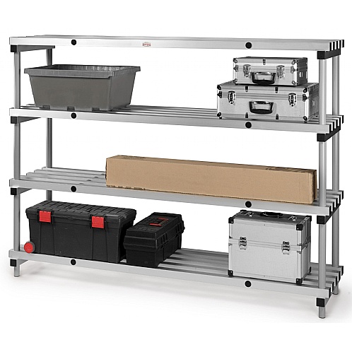 Aluminium Shelving, Single Bay, Static and Mobile - Shelving & Racking