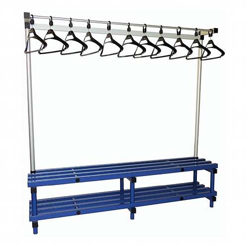 Plastic Cloakroom Units with Coat Hangers - School Furniture