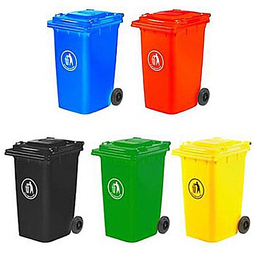 Wheelie Bins in 4 sizes and 5 colours - Site, Safety & Security