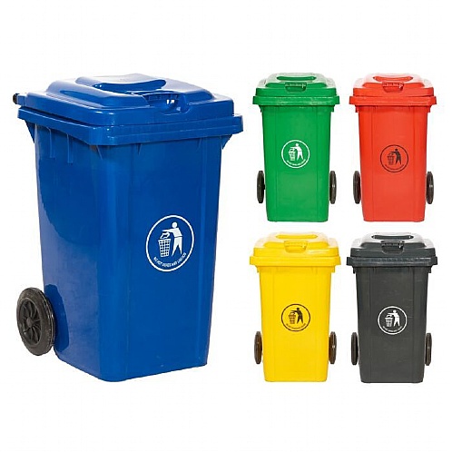 Wheeled Bins in 5 colours, 80 Litres - Site, Safety & Security