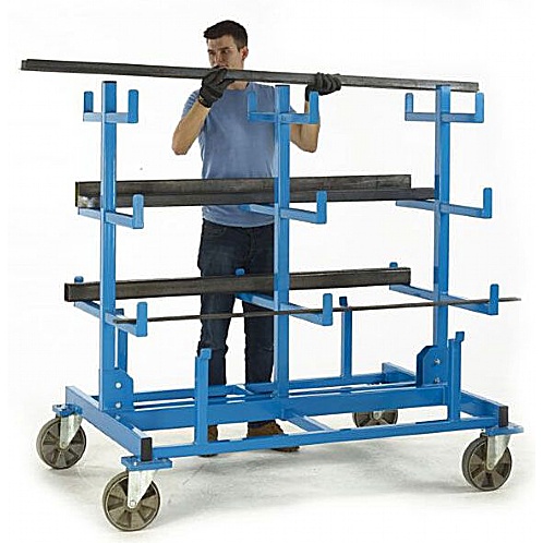 Mobile Bar Storage Rack, Heavy Duty - Storage and Handling