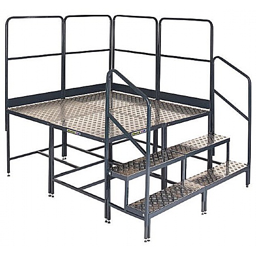 Four Platforns (2 x2) Square - Access Steps & Platforms