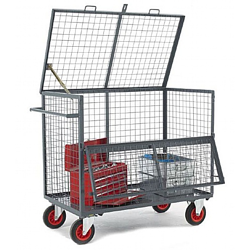 Mesh Secuirty Trolley, Heavy Duty, 500 kgs - Storage and Handling