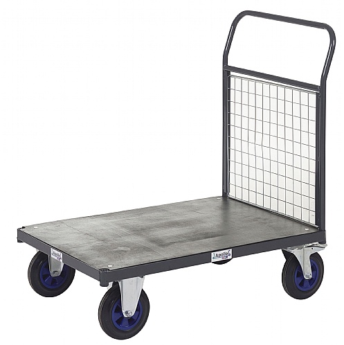 Heavy-Duty Platform Trucks, Single Mesh End - Storage and Handling