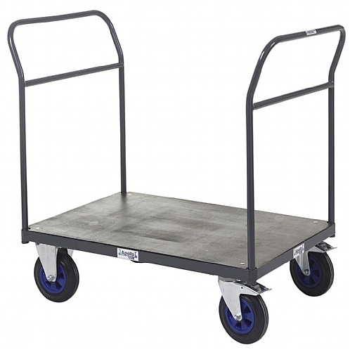 Heavy-Duty Platform Trucks, Double Bar End - Storage and Handling