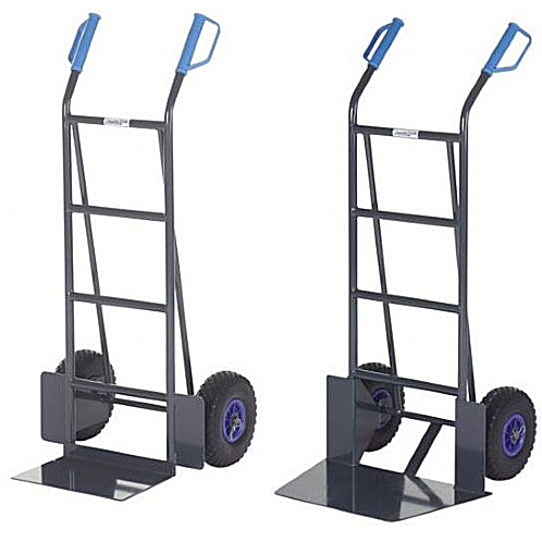 Heavy-Duty Puncture Proof Sack Trucks with Knuckle Guards, 300 kgs - Storage and Handling