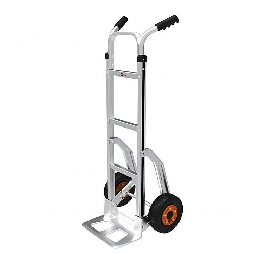 Aluminium Open Toe Sack Truck with Sliders, 200kg - Storage and Handling