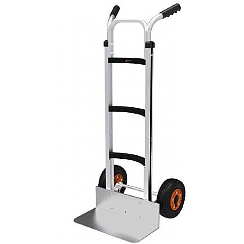 Aluminium Curved Back Solid Toe Sack Truck, 200kg - Storage and Handling