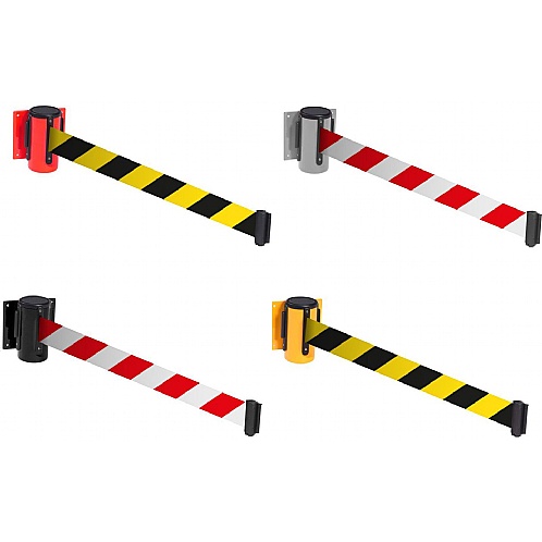 Wall Mounted Belt Barriers - Site, Safety & Security