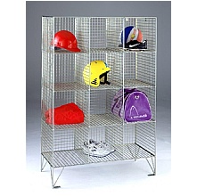 Wire Mesh Lockers, 8 to 20 Compartment Personal Storage