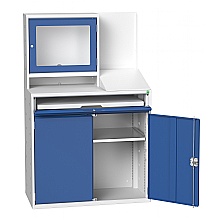 Computer Cupboard - Industrial Workstation Storage