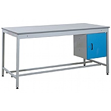 Workshop Bench: Robust UK-Made with One Secure Cupboard