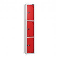 Three Door Locker, Flame Red