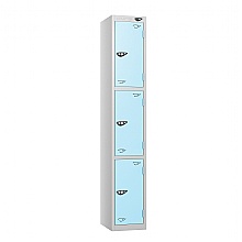 Three Door Locker, Ribbon Blue