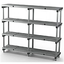 Hygienic Plastic Shelving, Static Unit