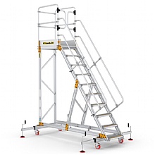 Extra Large Mobile Platform Steps, 10 Tread