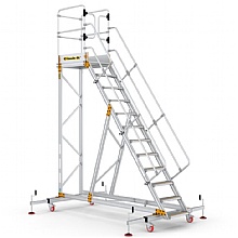 Extra Large Mobile Platform Steps, 12 Tread