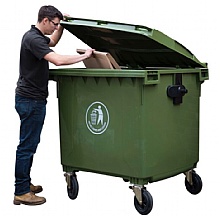 4-Wheeled Waste Bins have a large capacity of 660