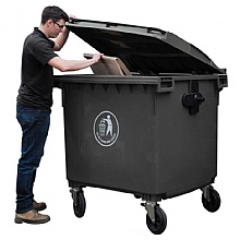 4-Wheeled Waste Bins, Dark Grey