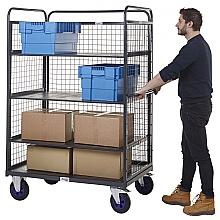 Distribution Truck Mesh Sides, Back and 3 shelves