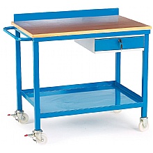 Mobile Workbench, Plywood Top, Single Drawer