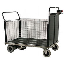 Powered Platform Truck, Steel End + 3 Mesh Sides