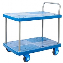 Super Silent Shelf Trolley with Two Shelves