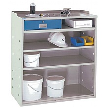 Industrial Workstation - With Flat Top & Open Front Cupboard