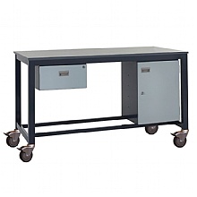 Mobile Workbench - Heavy Duty 600kg Load with Lockable Storage