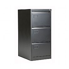 Black BISLEY Contract Filing Cabinets, 3 drawers