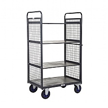 Distribution Truck Mesh Sides and 3 shelves