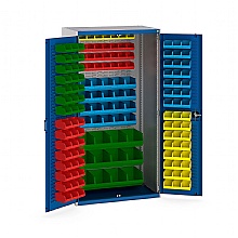 Component Storage Cabinet - Heavy Duty, 150 Bin Cupboard