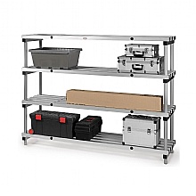 Aluminium Shelving Unit - Single Bay for Cold Rooms