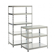 Galvanised Shelving, Mammoth Boltless 175kg UDL Steel Shelves