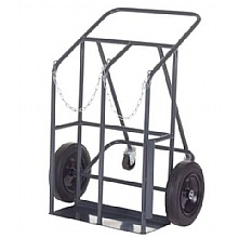 Apollo Double Cylinder Trolley, 400kg, Solid Rubber Wheels, UK Made