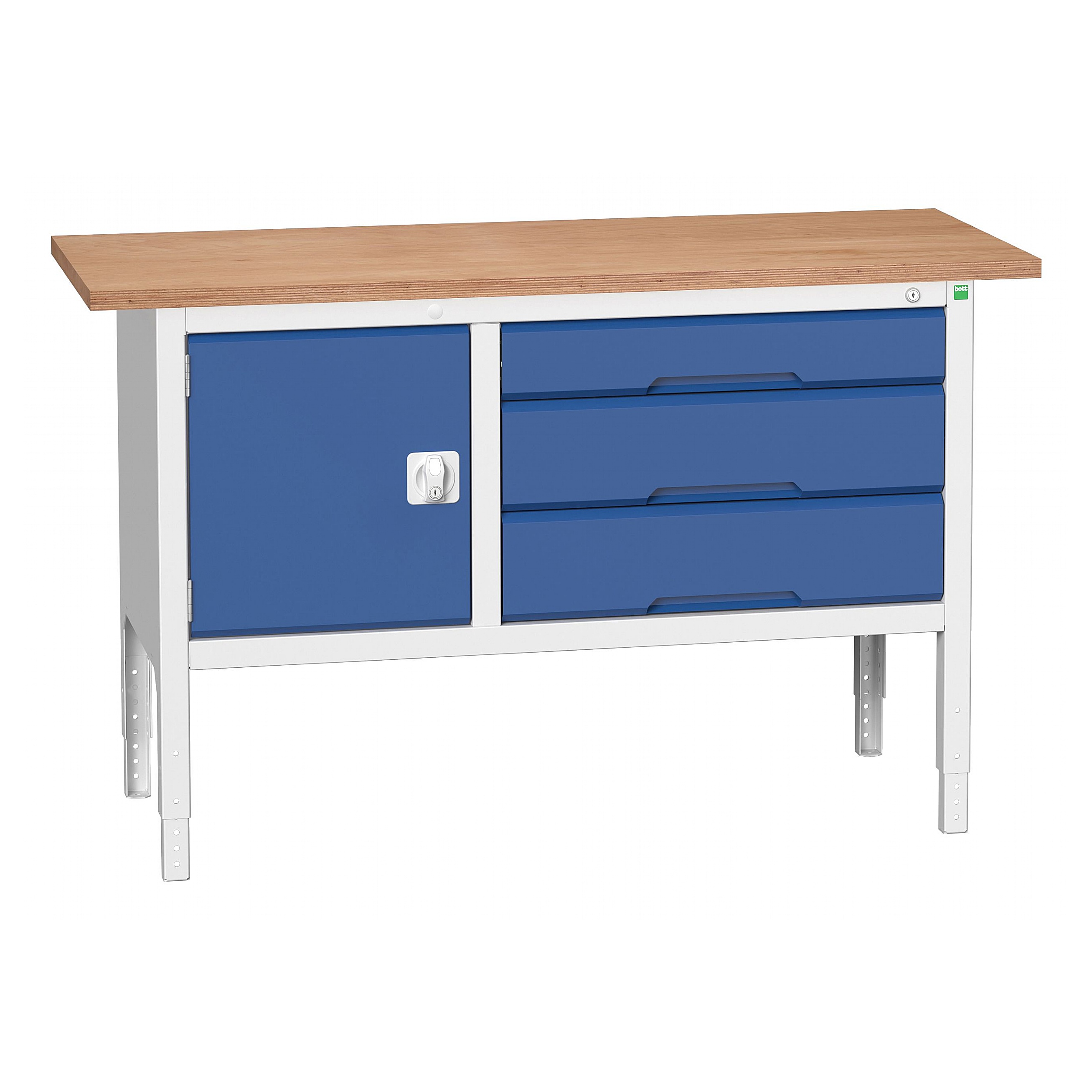 Height Adjustable Storage Workbench, Cupboard & Drawers from our ...